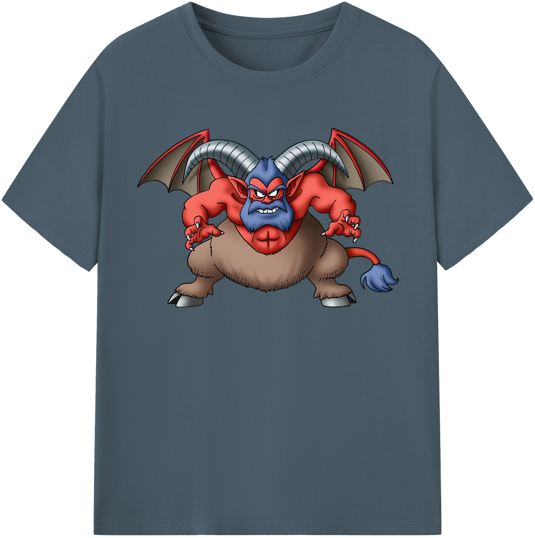 （画像用） ドラゴンクエスト Doragon Kuesuto Dragon Quest 綿100％半袖Tシャツ（フロントプリント）